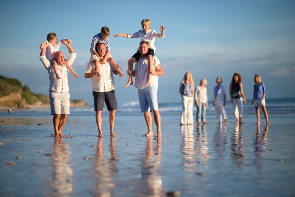 Family photo session on the beach in Puerto Vallarta