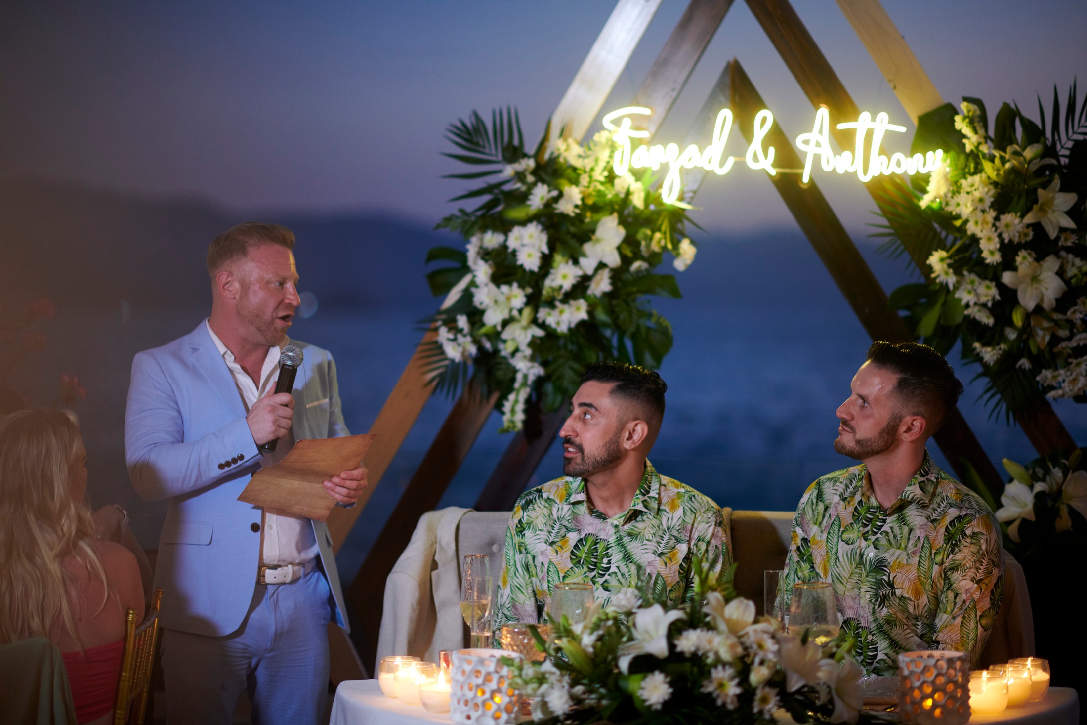 Ceremonia de boda entre hombres en una villa frente al mar en Puerto Vallarta — Anthony & Farzad — foto 198