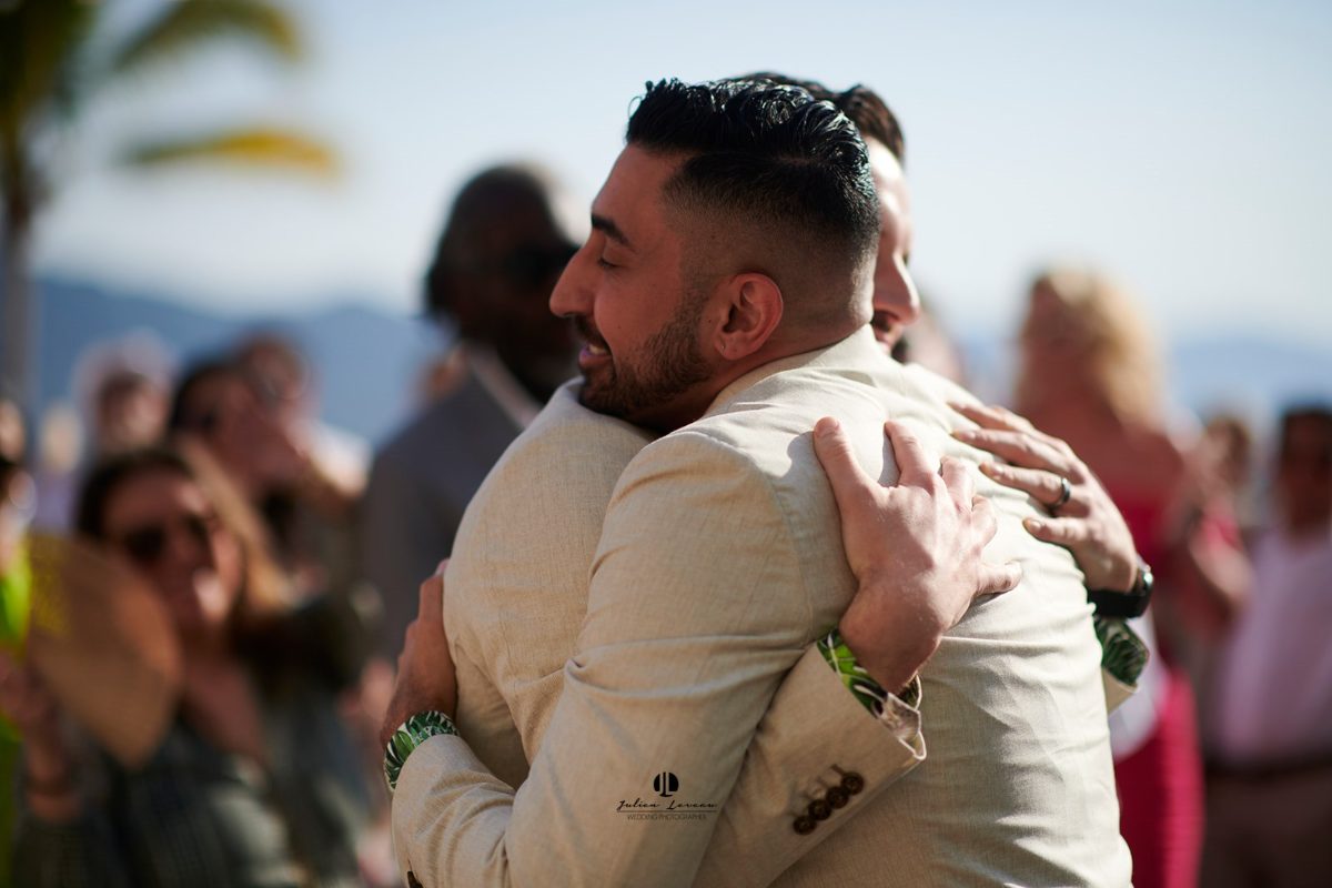 Same-sex wedding ceremony at an oceanfront villa in Puerto Vallarta — Anthony & Farzad — photo 21
