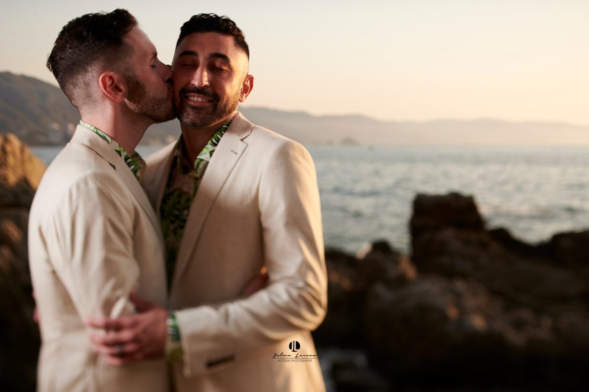 Same-sex wedding ceremony at an oceanfront villa in Puerto Vallarta — Anthony & Farzad — photo 32