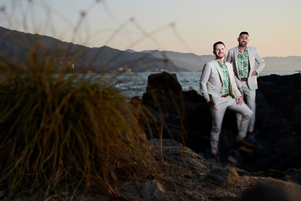 Same-sex wedding ceremony at an oceanfront villa in Puerto Vallarta — Anthony & Farzad — photo 33