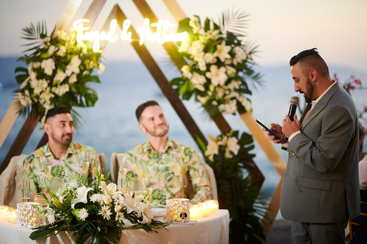 Same-sex wedding ceremony at an oceanfront villa in Puerto Vallarta — Anthony & Farzad — photo 36