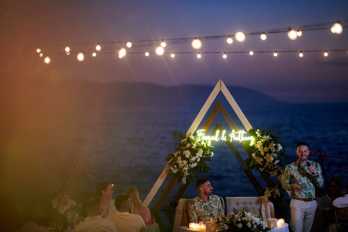 Same-sex wedding ceremony at an oceanfront villa in Puerto Vallarta — Anthony & Farzad — photo 39