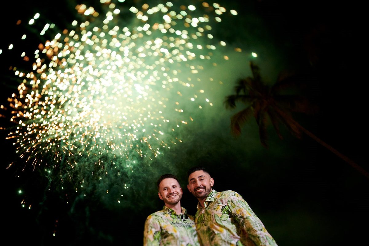 LGBTQ+ wedding reception and dance floor in Puerto Vallarta — Anthony & Farzad — photo 5