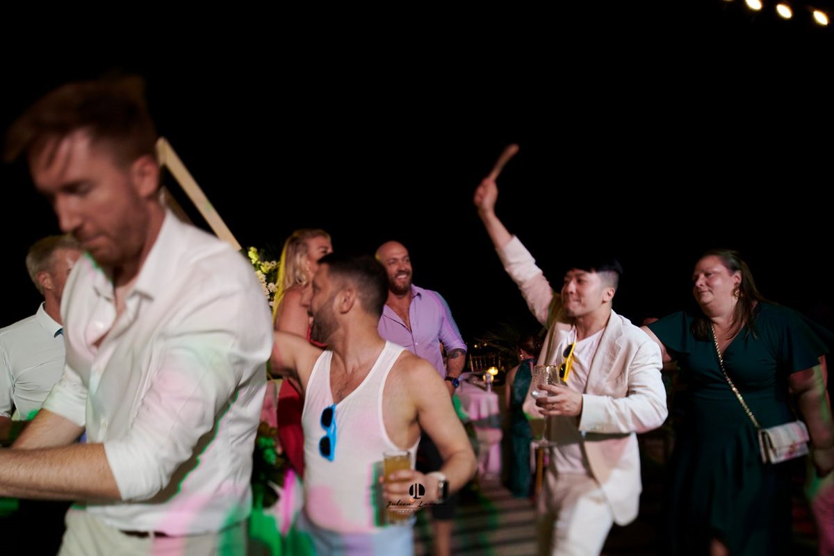 LGBTQ+ wedding reception and dance floor in Puerto Vallarta — Anthony & Farzad — photo 12