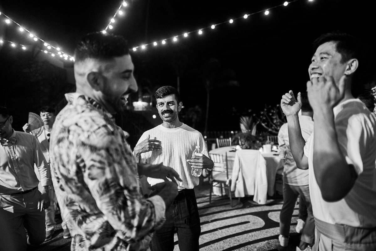 LGBTQ+ wedding reception and dance floor in Puerto Vallarta — Anthony & Farzad — photo 19