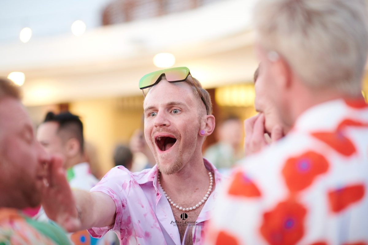 LGBTQ+ wedding welcome party overlooking Banderas Bay, Puerto Vallarta — Anthony & Farzad — photo 16