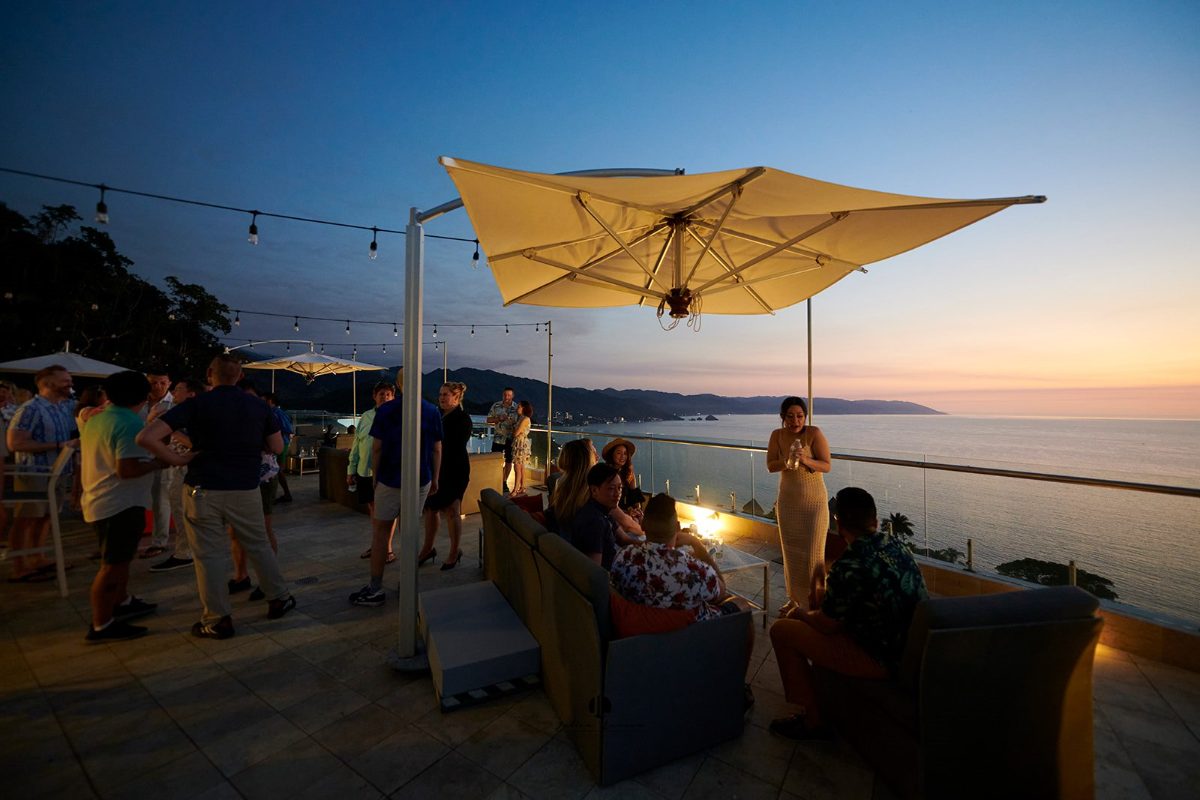 LGBTQ+ wedding welcome party overlooking Banderas Bay, Puerto Vallarta — Anthony & Farzad — photo 20