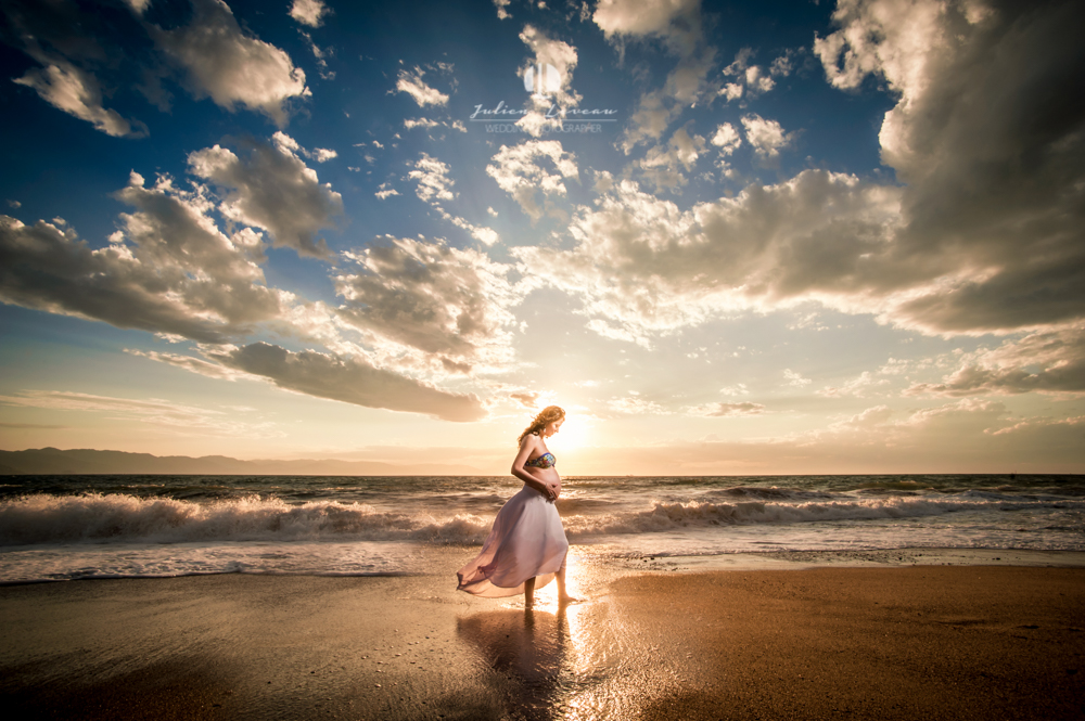 Artistic pregnancy session in the river and on the beach, Puerto Vallarta — photo 80