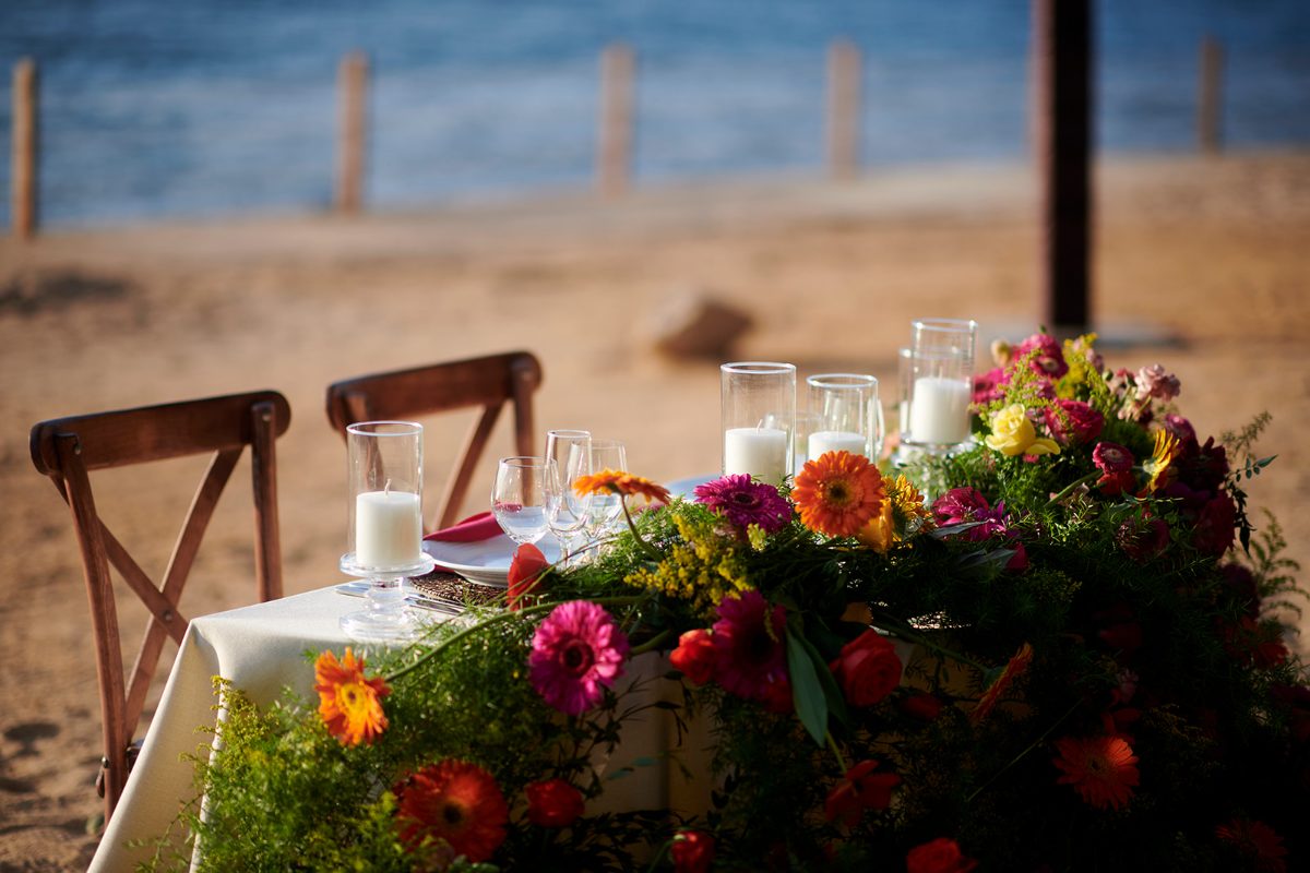 Beach wedding ceremony at sunset in Puerto Vallarta — Knight & Madeline — photo 18
