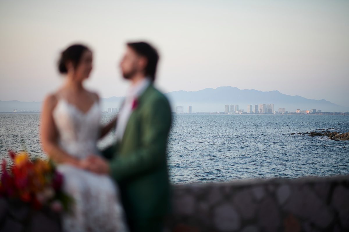 Beach wedding portraits at golden hour in Puerto Vallarta — Knight & Madeline — photo 14