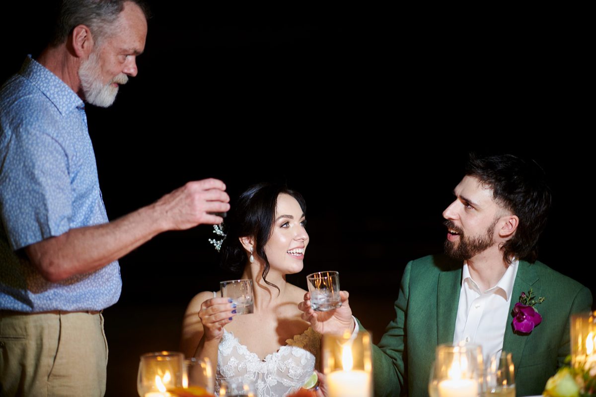 Beach wedding reception and dance floor in Puerto Vallarta — Knight & Madeline — photo 6