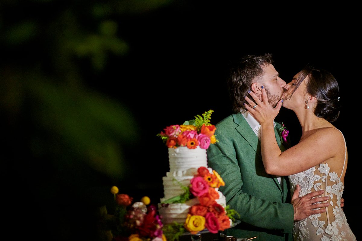 Beach wedding reception and dance floor in Puerto Vallarta — Knight & Madeline — photo 11
