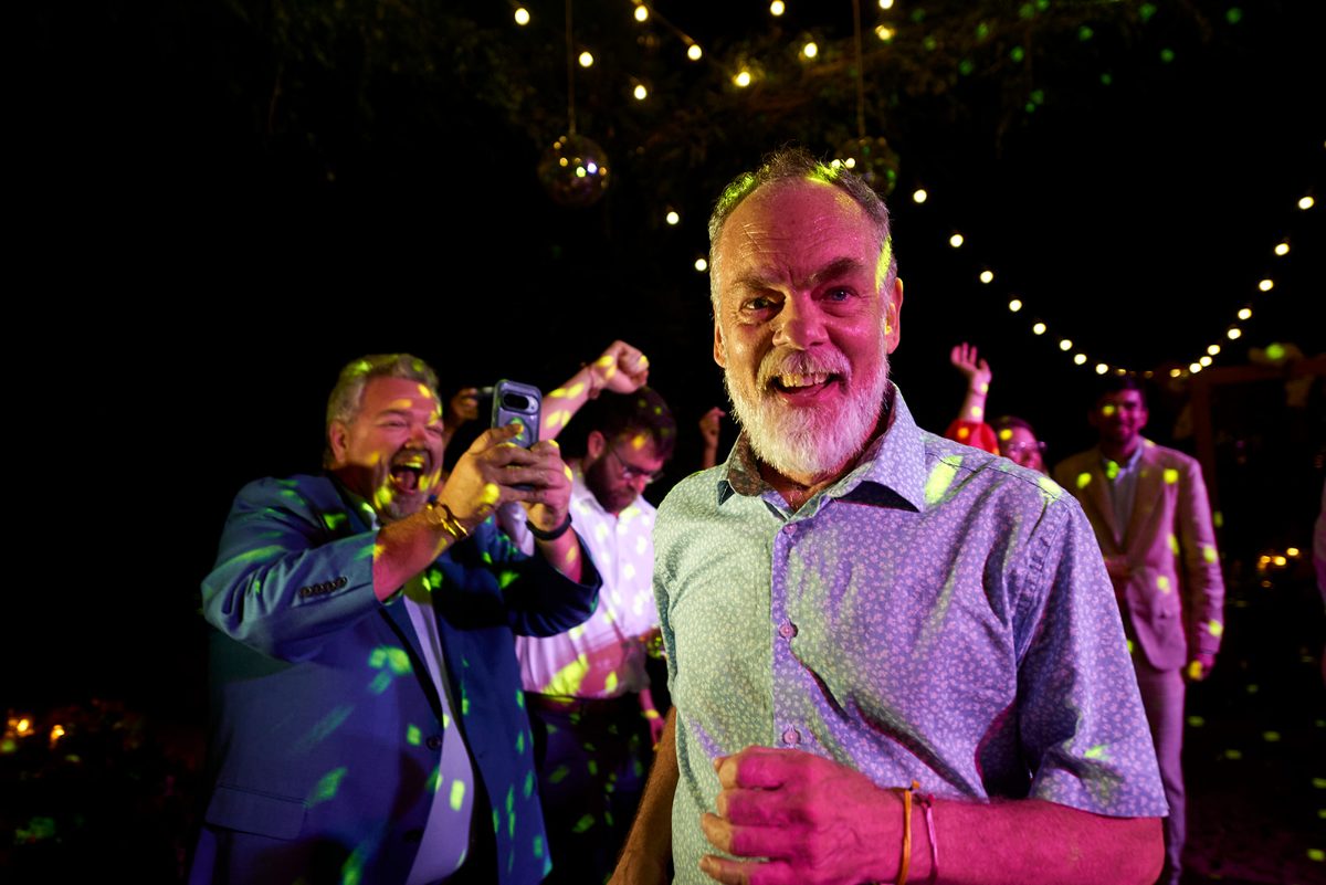 Beach wedding reception and dance floor in Puerto Vallarta — Knight & Madeline — photo 26