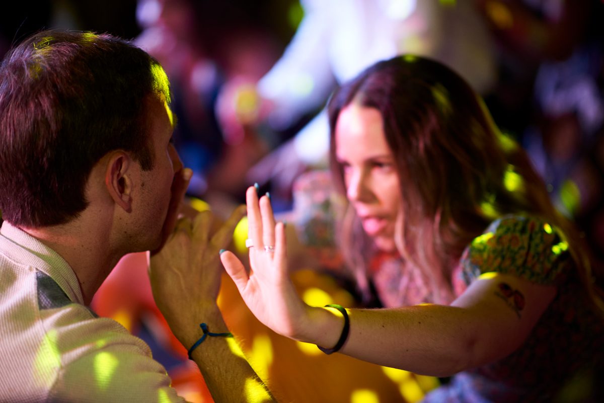 Beach wedding reception and dance floor in Puerto Vallarta — Knight & Madeline — photo 37