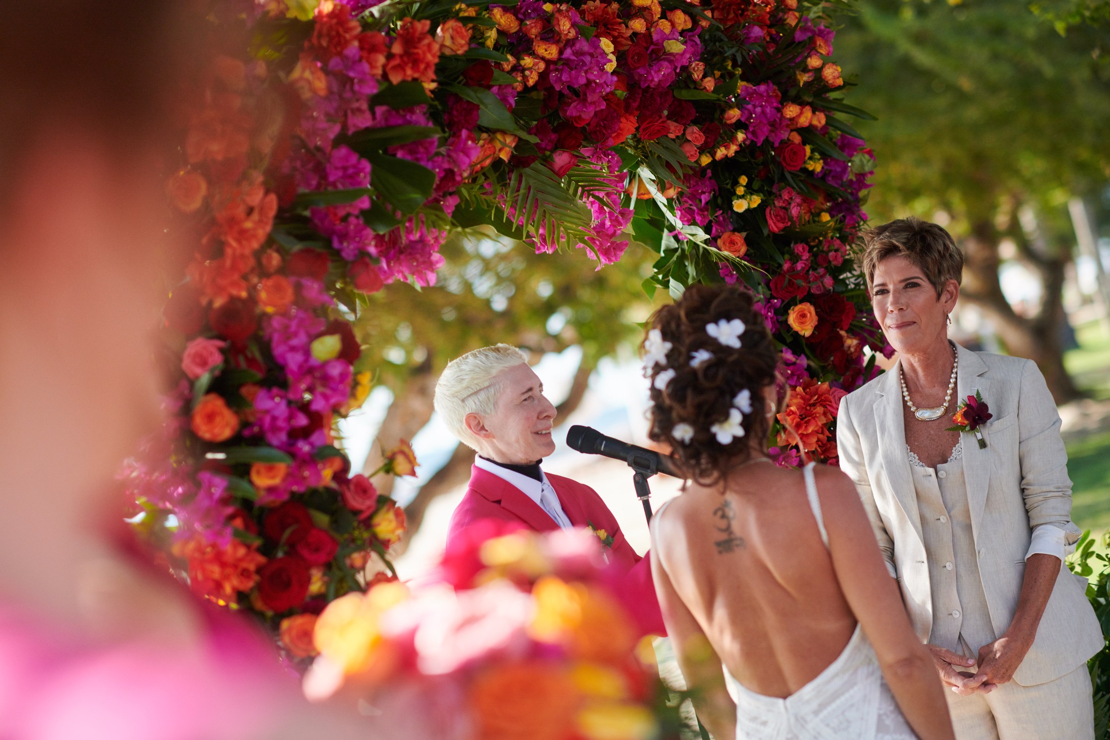Ceremonia de boda entre mujeres en la playa del St. Regis Punta Mita — Michelle & Marina — foto 82