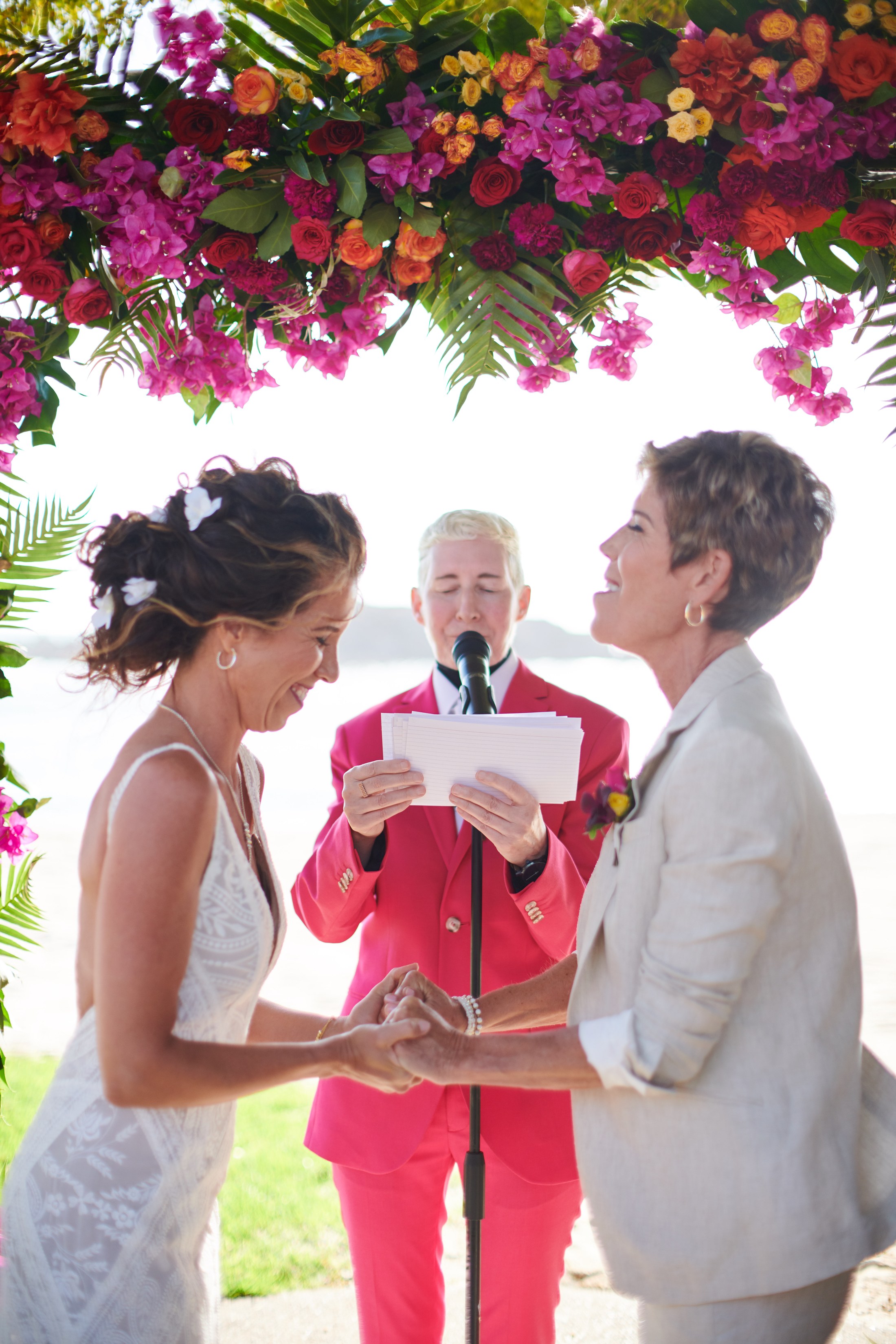 Ceremonia de boda entre mujeres en la playa del St. Regis Punta Mita — Michelle & Marina — foto 89