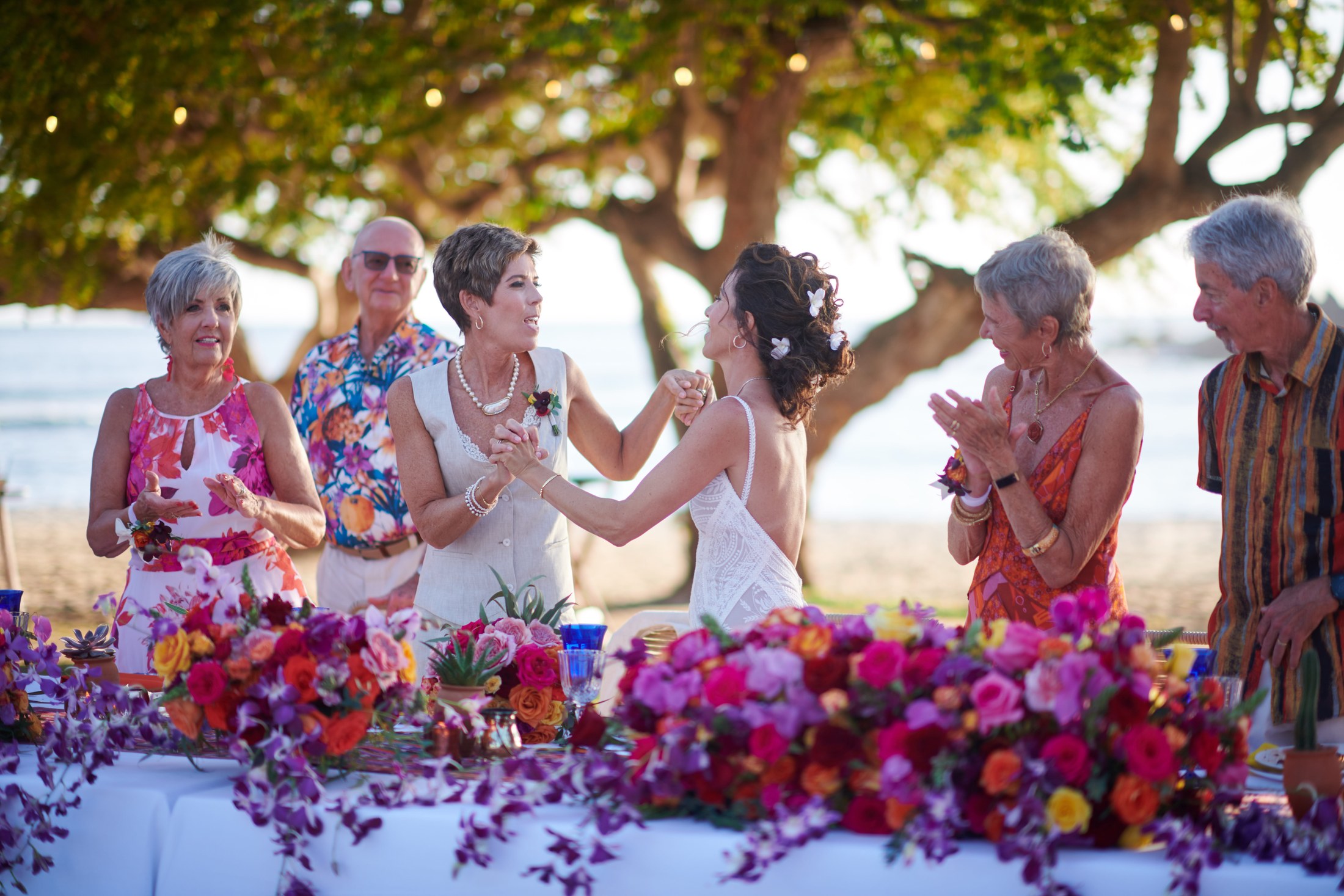 Ceremonia de boda entre mujeres en la playa del St. Regis Punta Mita — Michelle & Marina — foto 189