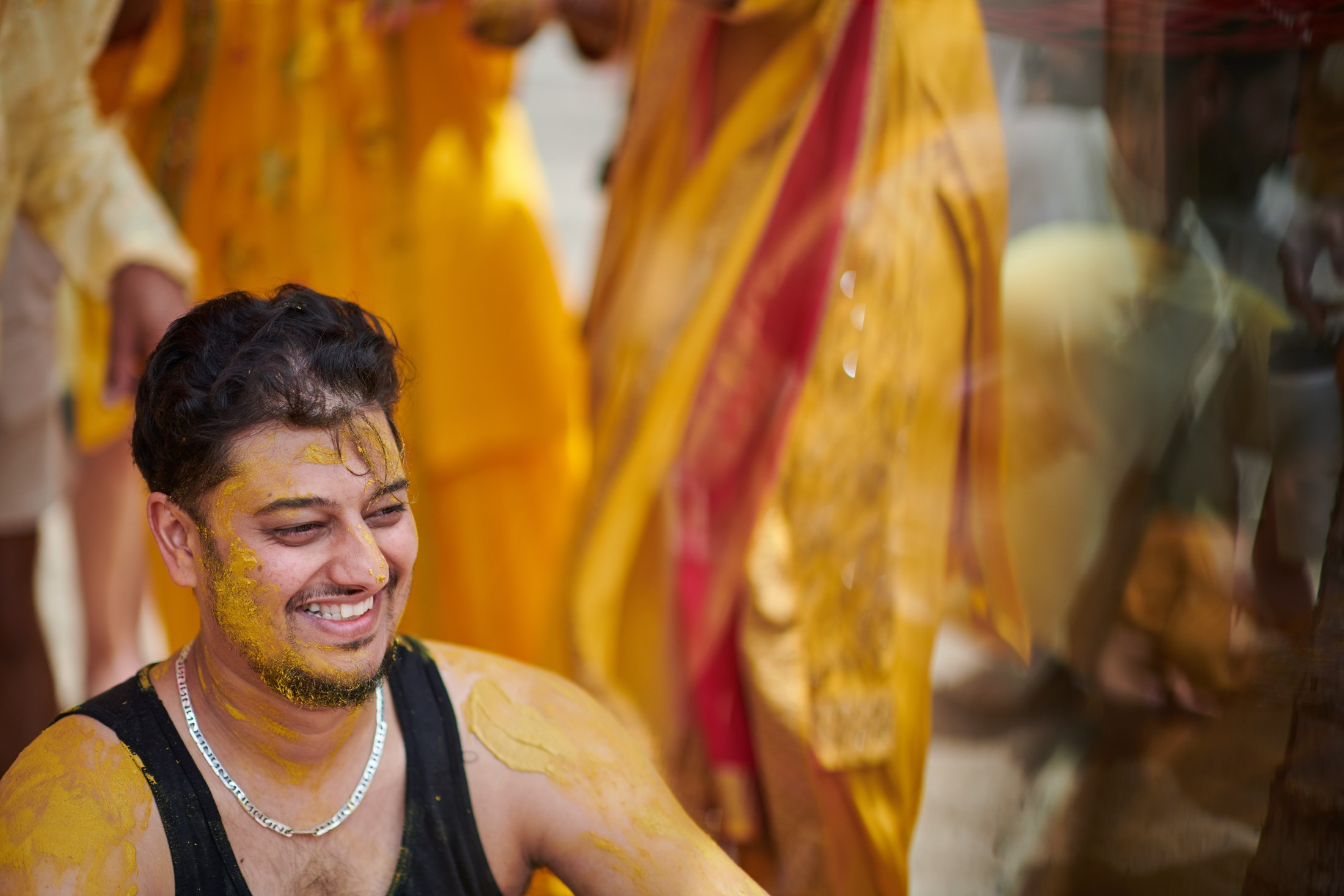 Ceremonia de haldi en la playa, Puerto Vallarta — Raj & Jocelyn — photo 26