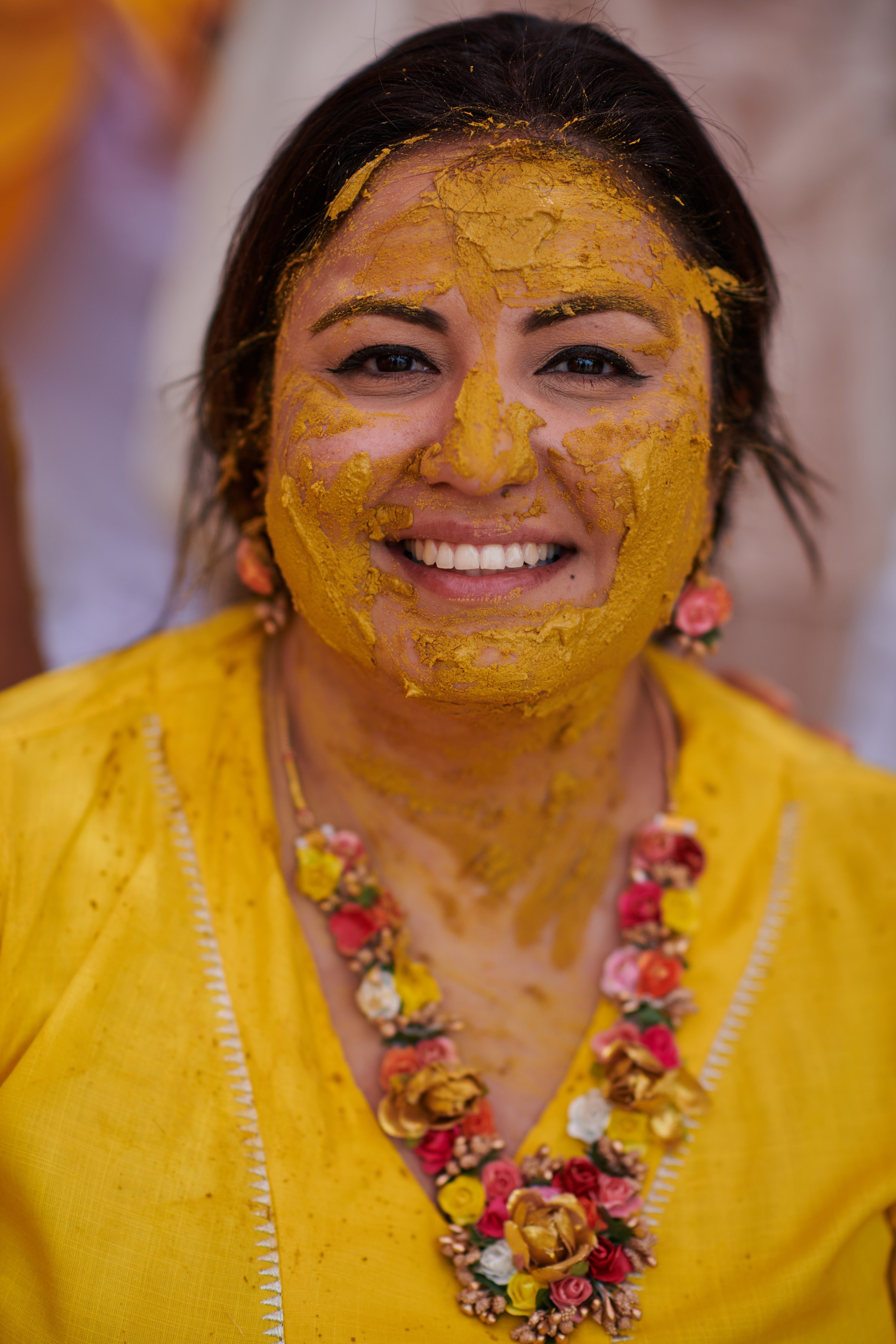 Ceremonia de haldi en la playa, Puerto Vallarta — Raj & Jocelyn — photo 49