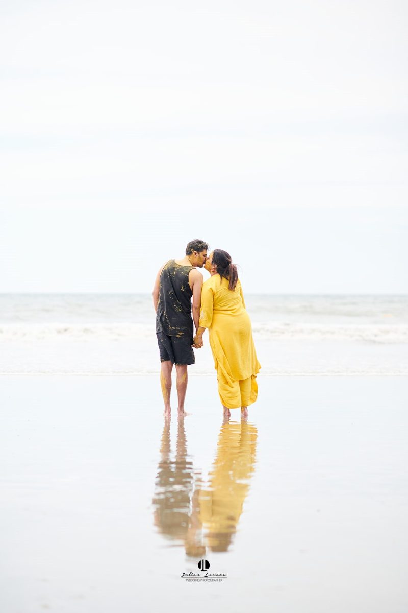 Ceremonia de haldi en la playa en Puerto Vallarta — Raj & Jocelyn — photo 31
