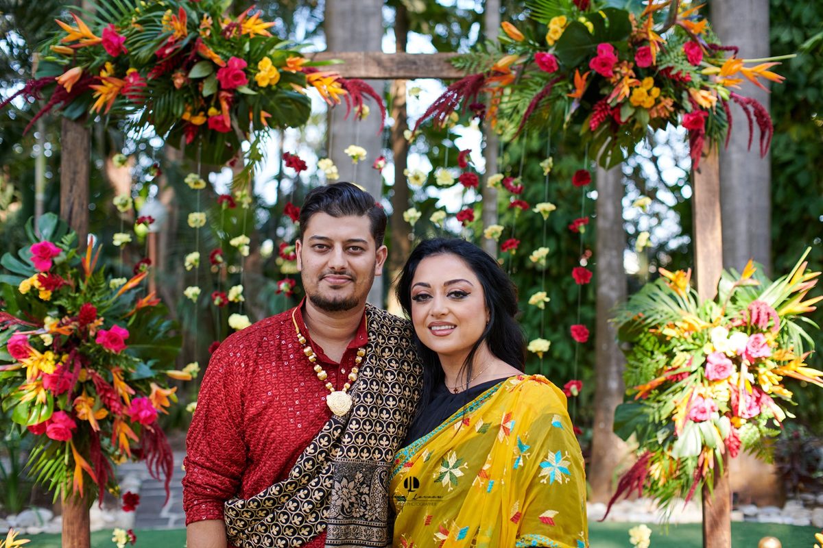 Mehndi punyabí y noche de jaggo en un jardín de Puerto Vallarta — Raj & Jocelyn — photo 3