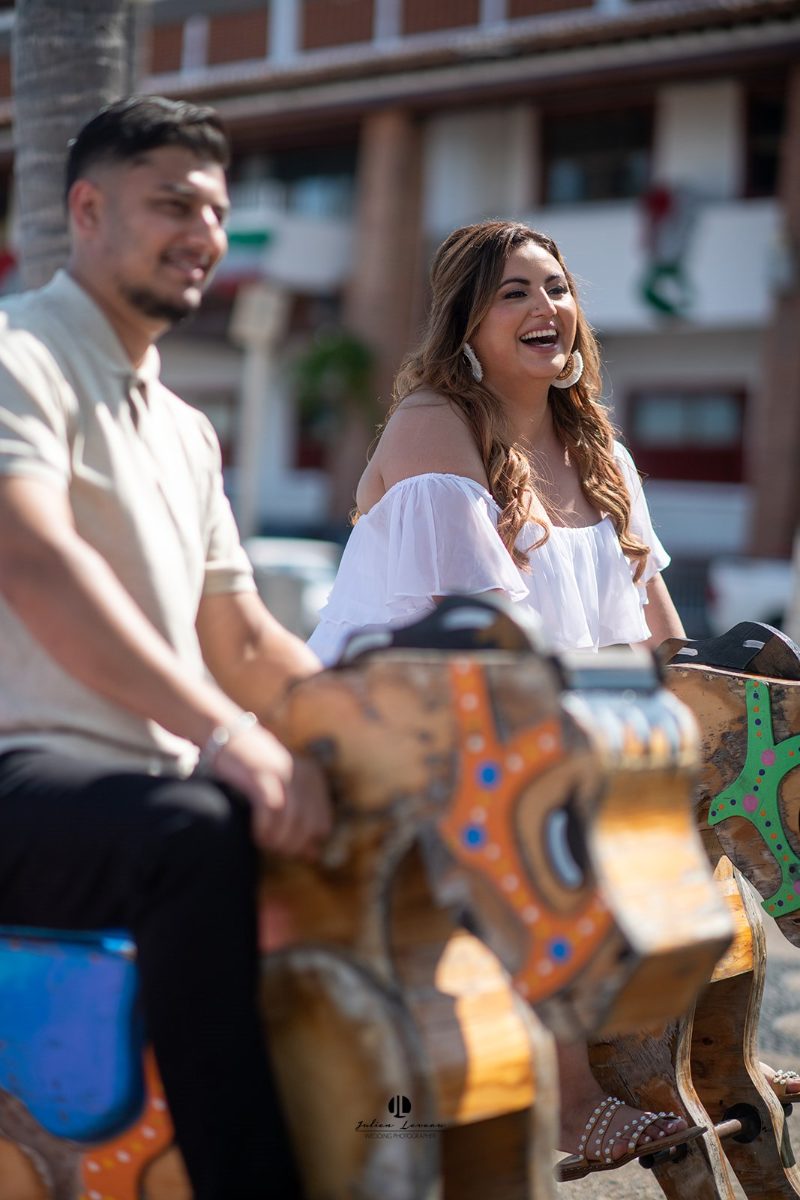 Save-the-date engagement session in downtown Puerto Vallarta — Raj & Jocy — photo 7